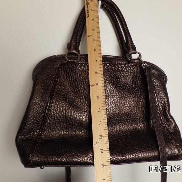 Brighton Pebbled Shiny Leather Crossbody/Handbag - Picture 10 of 16